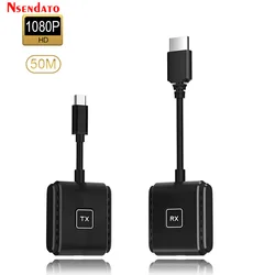 Wireless HDMI-Compatible Wifi Transmitter Receiver 50M 1080P 60Hz Extender HDMI-Compatible Wifi Display Dongle Adapter for TV PC