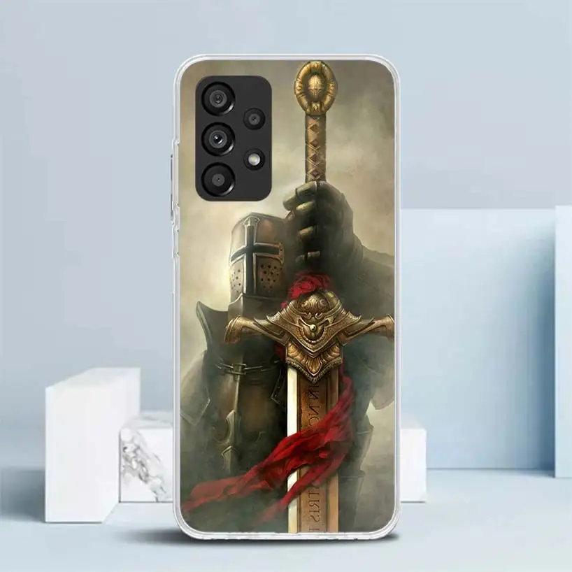 Knights Templar Crusades for Samsung Galaxy A16 A26 A36 A56 A15 A14 A55 A54 Phone Case A13 A53 A25 A35 A24 A34 A23 A33 A05S A16 