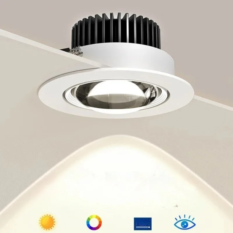 Spot Lumineux LED Encastrable pour le Plafond, Éclairage d'Nik, Angle Réglable, Décoration Murale de Fond, 5 Pièces/Lot