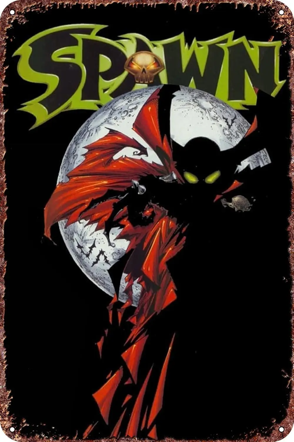 Todd McFarlane;s Spawn Fun Retro Tin Sign Poster Bar Restaurant Cafe Wall Decoration Home Art es
