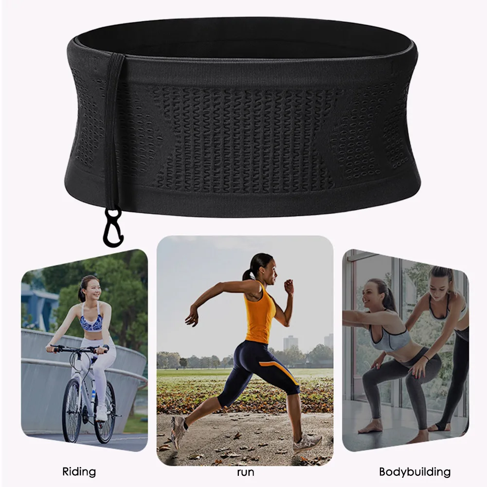 Seamless Running Waistpack Lightweight Invisible Mobile Phone Pouch Portable Elastic Breathable High-Capacity Sports Accessories