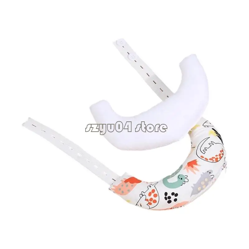 Gối Cotton 4X7D Có Vỏ Có Thể Tháo Rời Họa Tiết Hoạt Hình Gối Hỗ Trợ Cổ Cho Bé