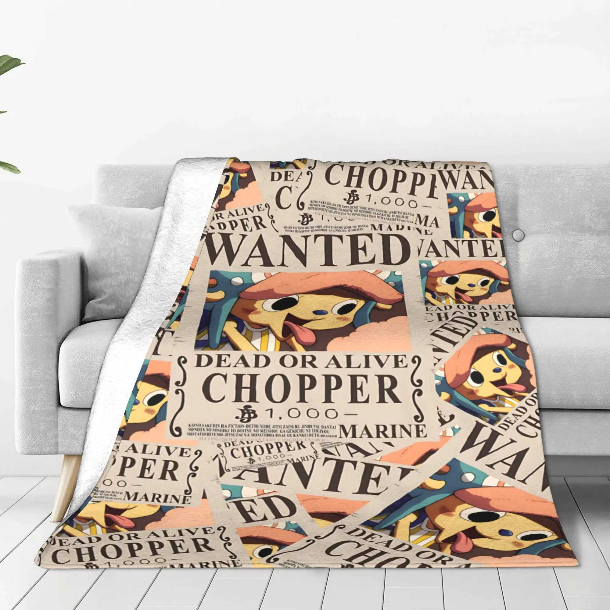 1PC home Cutecore Anime One Pieces Theme  Blanket Super Cosy Plush Home Living Room Sofa halloween