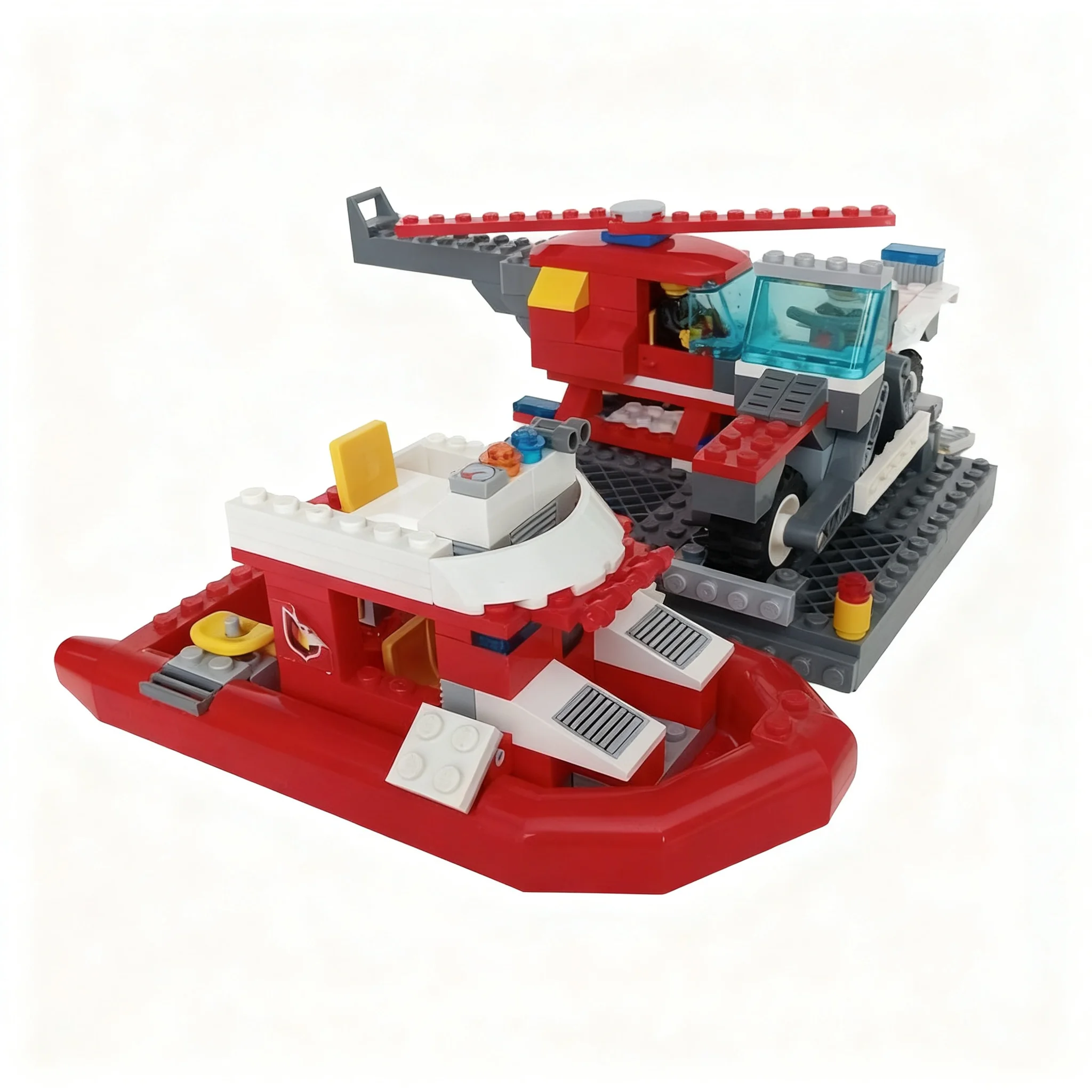 222pcs MOC Emergency Response Vehicles City Fire Model Building Blocks Architecture Toys Birthday Gifts Assemble DIY Idea Brick