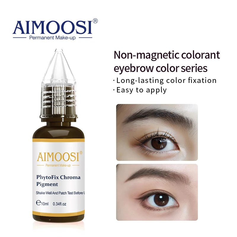 

Natural Plant-Based PMU Ink 10ml Vegan Tattoo Pigment For Eyebrows Organic Ingredients Long Lasting Professional PMU Color