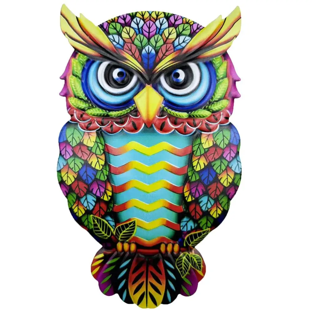 

Unique Yard Decoration Owl Metal Art Sculpture Home Outdoor Iron Art Owl Garden Fence Decor