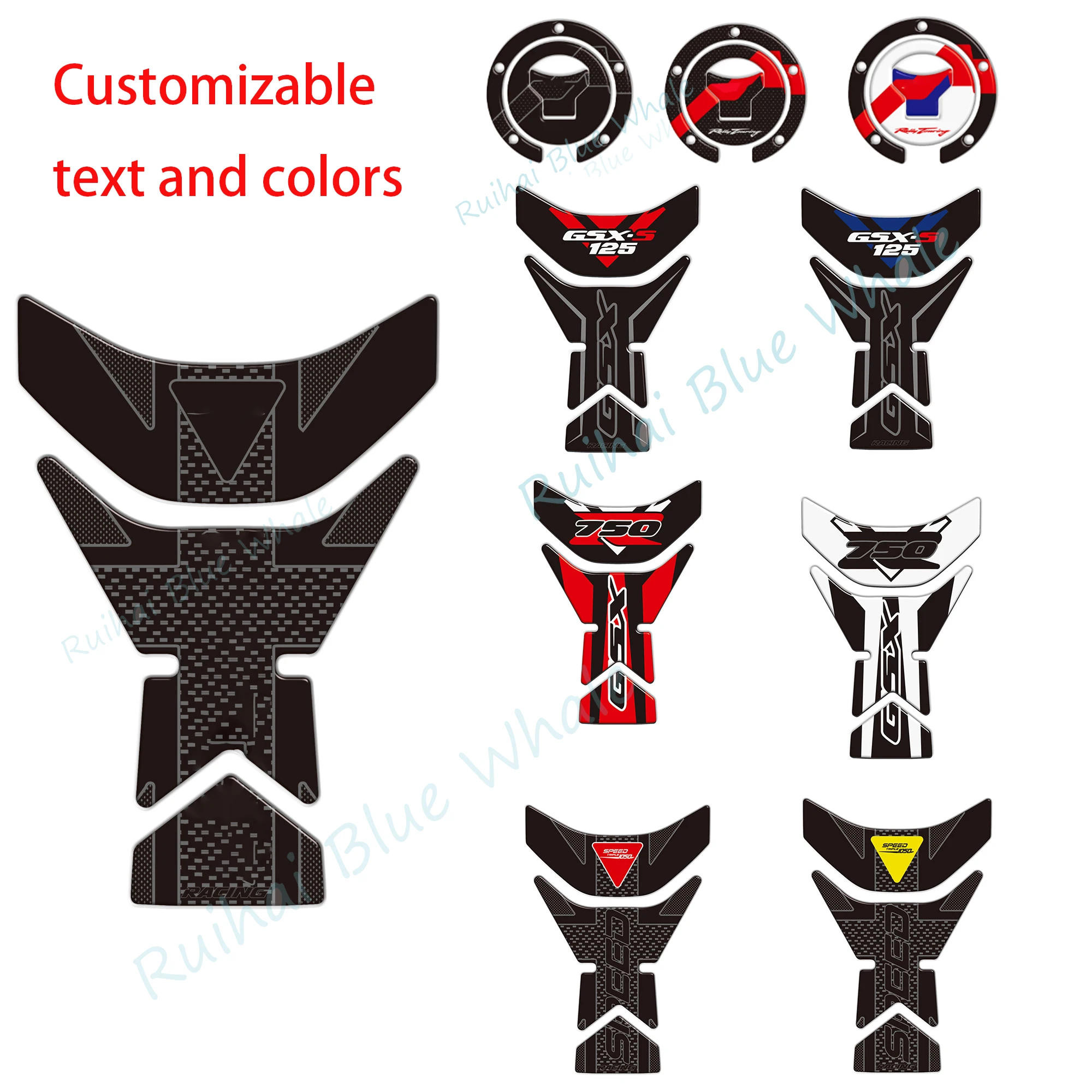 

Gas Cap Cover sticker and protector 3D resin tank pad protector sticker motorcycle Universal