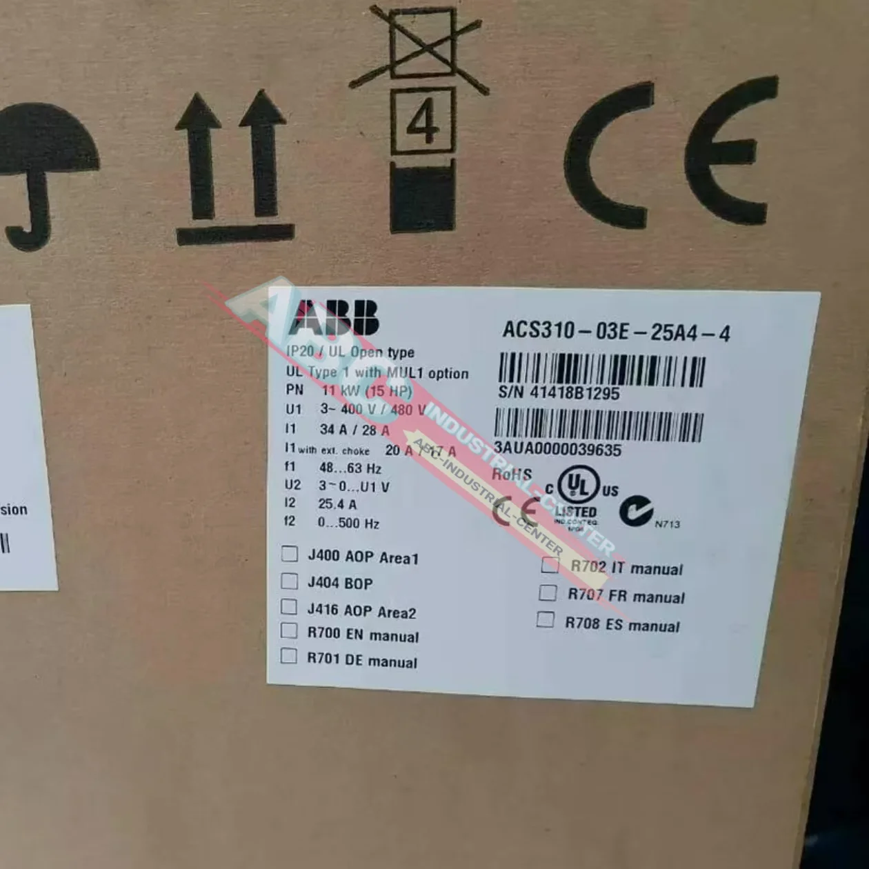 Inversor ACS310-03E-25A4-4 nuevo