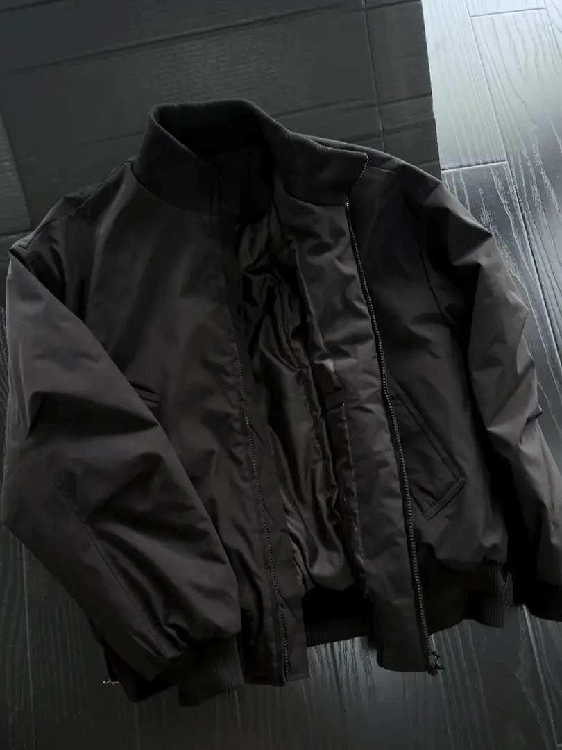 

Cleanfit American Sle Flight Jaet Cotton Coat Men's Autumn Winter Thiened ort Baseball Sle Stand Collar Coat