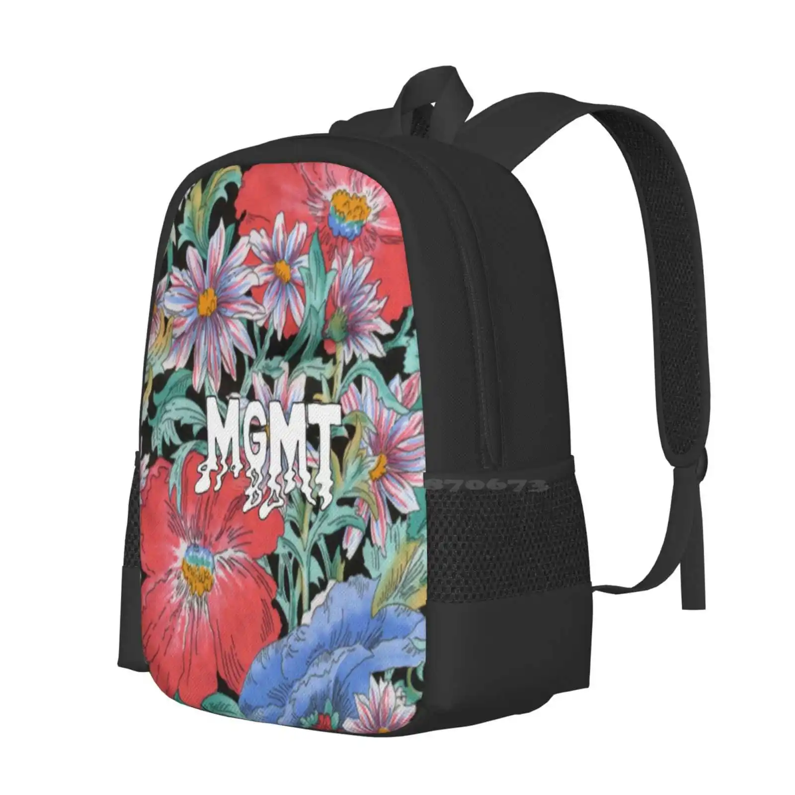 Mgmt 3d print design rucksack student tasche mgmt elektrisches gefühl tumblr musik alternative coole hip kinder blumen