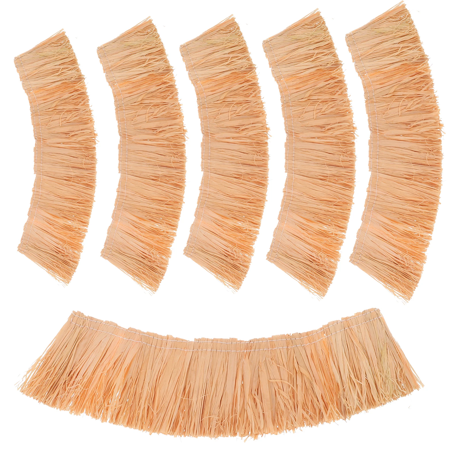 

6pcs Artificial Thatch Roofing Material Realistic Fake Thatch For Miniature Dollhouse Diy Projects Fairy Garden Decor Hay Bales