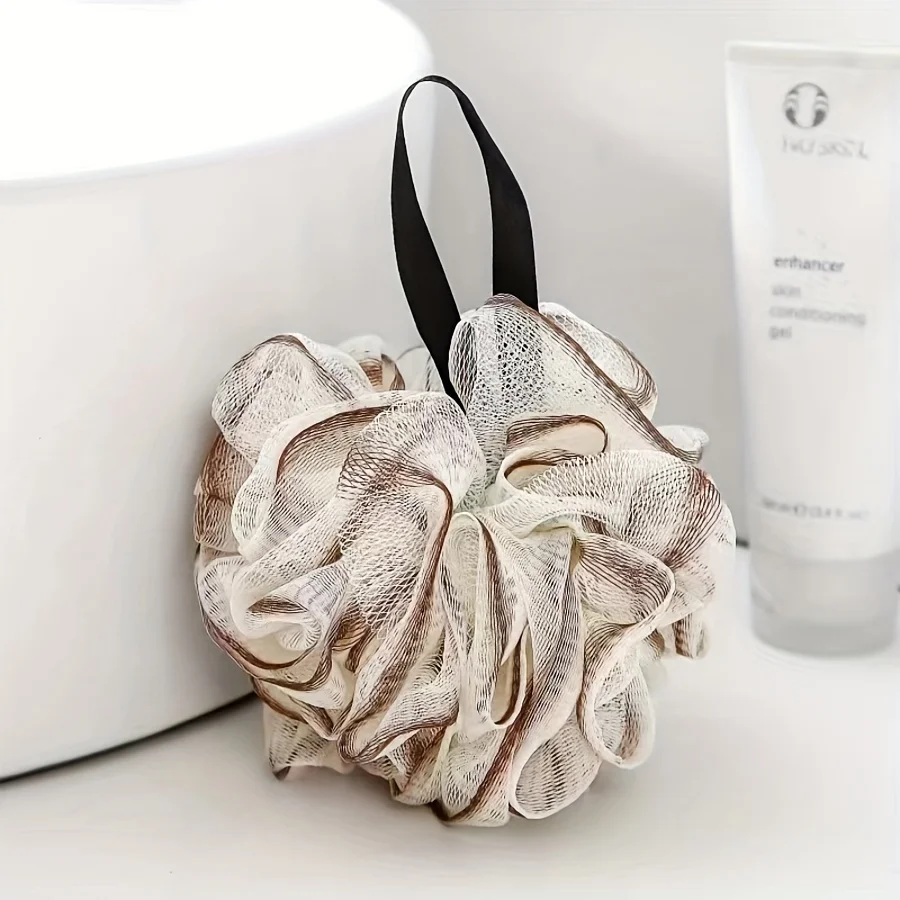 4 adet Lüks Banyo Süngerleri - Ultra Yumuşak Peeling Örgü Topları - Erkekler ve Kadınlar için Derin Temizlik Vücut Scrubber - Spa Kalitesinde Banyo