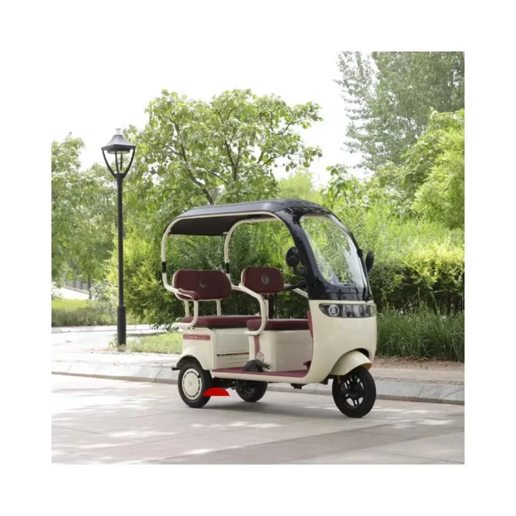 New Style Passenger Electric Tricycle Four 4 Wheel E Bike Electric Bicycle For Adults Elderly