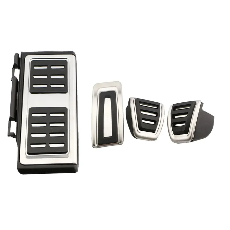 LHD Rvs Auto Pedalen voor Audi Q2 2016-2024 A3 8V 2013-2019 Gas Rem voetsteun Pedaal Pad Cover Accessoires