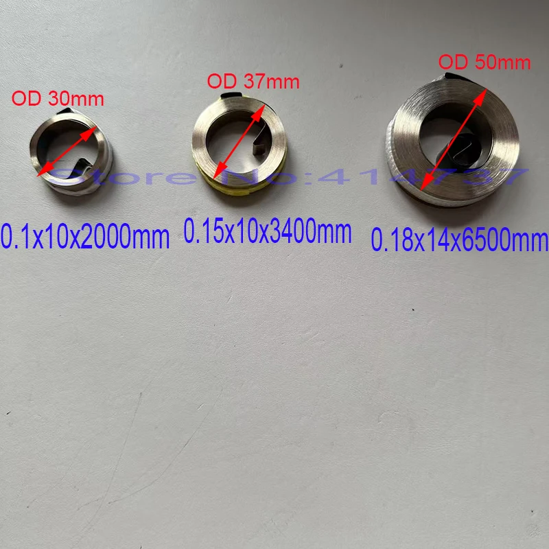 0.13--0.35mm Wire Flat Wire Coil Spring Constant Force Springs Drilling and Milling Machine Spring Return Coil Spring
