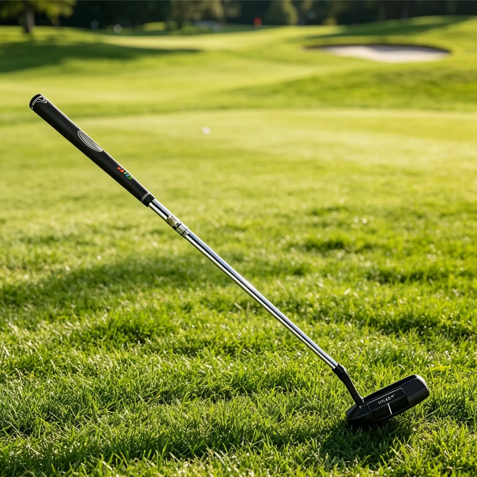 Golf Putting Practice Aid Stainless Steel Shaft Golf Putter Mallet Putter Antiskid Striking Surface Sports Gear Alignment Aid
