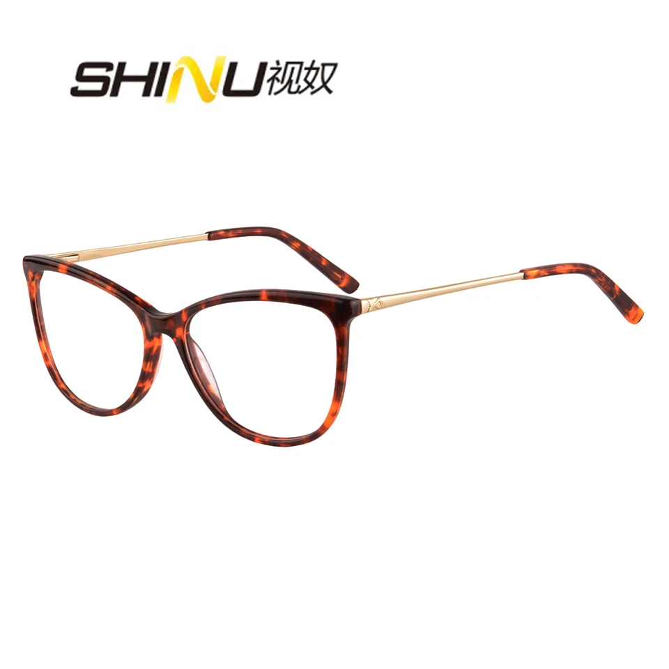 SHINU Reading glasses ladies acetate frame multifocal glasses women smart progressive multifocal lenses acetate frames woman