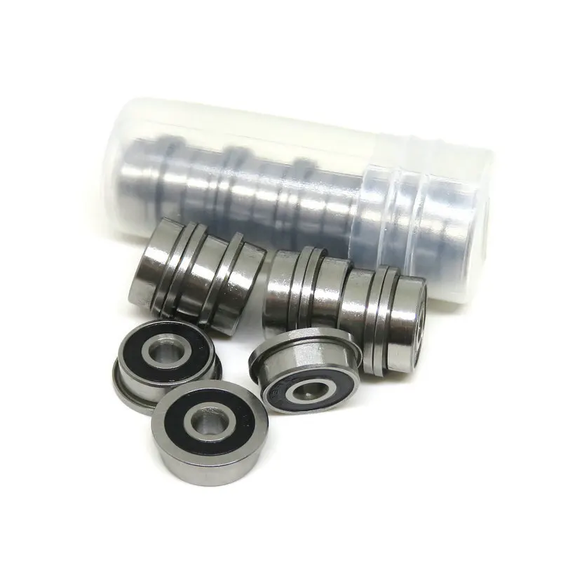 10Pcs F623 F686 F688 F689 F695 F696 F698 -2RS Bearing 5x13x4mm Flanged Miniature Deep Groove Ball Bearings for VORON 3D Printer