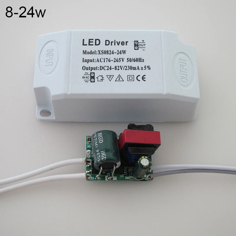 LED Driver 230/250mA 8-24W 24-36W 36-48W 12-24W 24-40W 36-50W LED Constant Current Driver Power Unit Supply For Transformer
