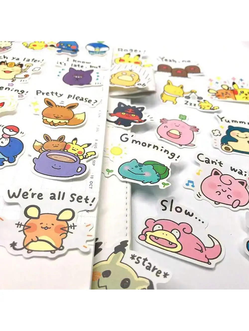 Korean Stationery Kawaii Packaging Waterproof Decorative Stickers Guitar Mobile Phones Protective Skateboards Boys Girls As Gift