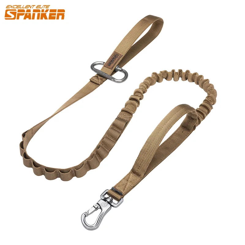 EXCELLENT ELITE SPANKER Tactical Dog Leash Quick Release Pet Leash Elastic Leads Rope Military Dog Training Leashes