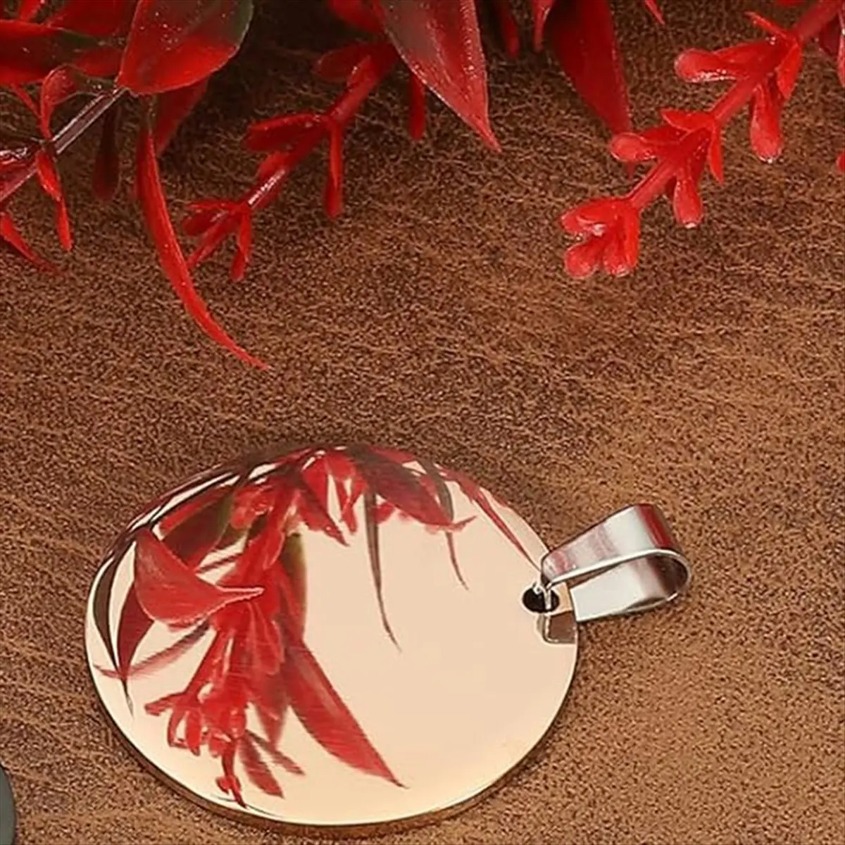 ~PERFECT}16Pcs Metal Stamping Blanks, 30mm Round Stamping Name Tags Blanks Metal Plate with Hole, Dog Tags Silver