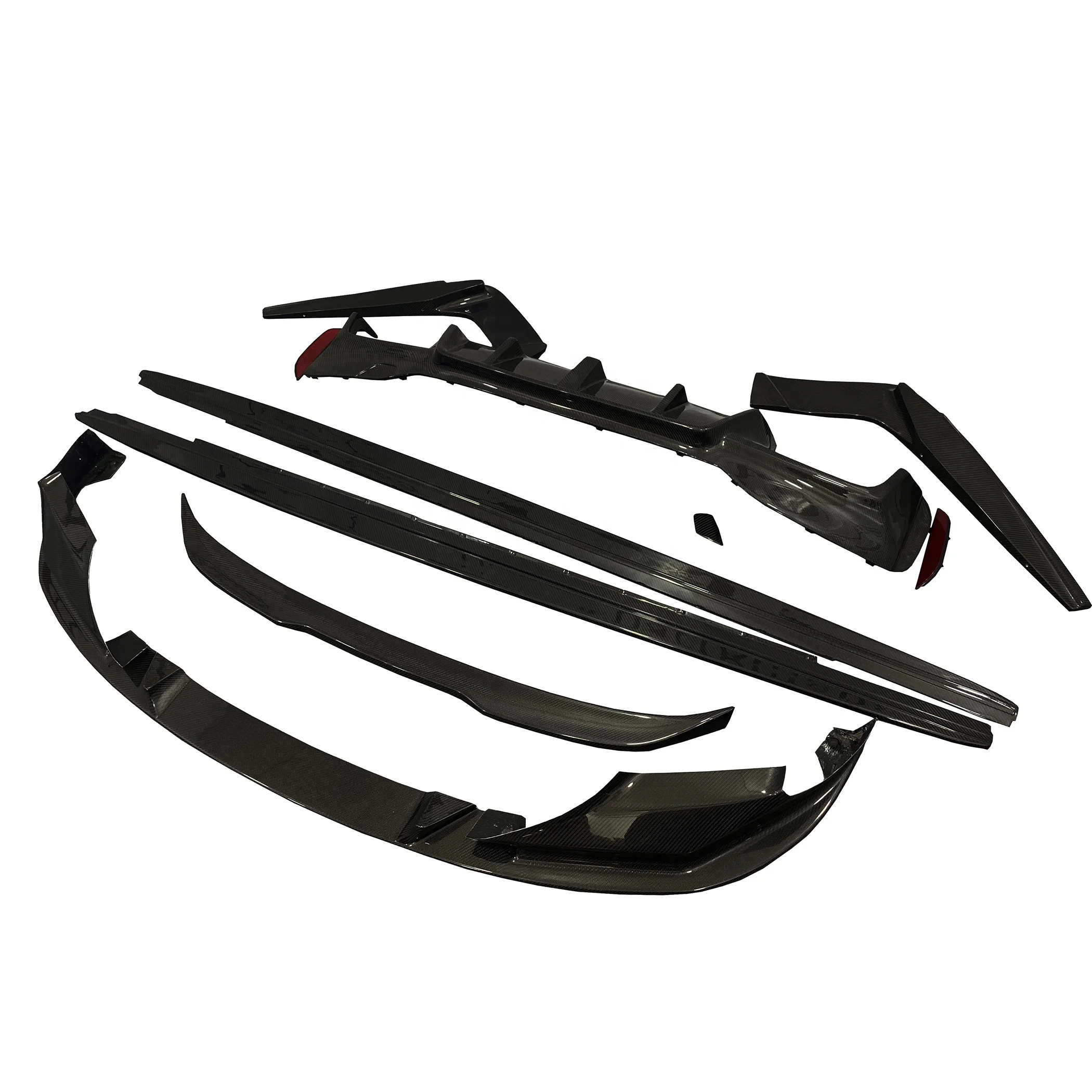 

F90 Carbon Fiber Tuning Body Kit For BMW M5 Carbon Fiber Aerodynamic Body Kit For F90 M5 prefacelift Front+Rear Spoiler