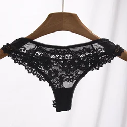 Frauen Höschen sexy Unterwäsche schwarze Spitze Höschen Dessous weibliche Blumen Spitze Slips Perspektive Finetoo Design Damen Höschen