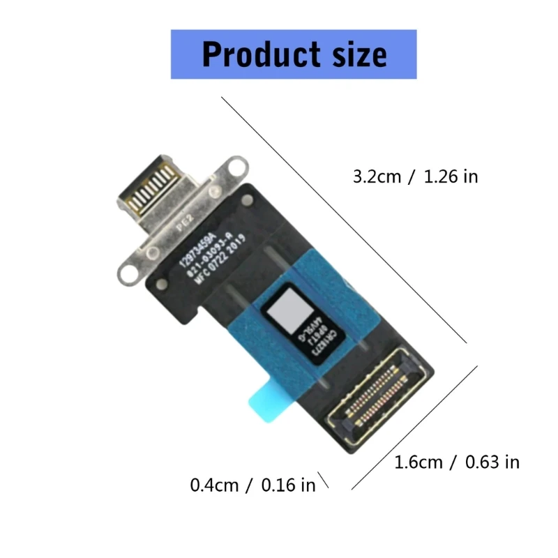 Reemplazo OEM para conector USB C del puerto del cargador Pad para Pad Pro11 3ra 4ta generación N2UB