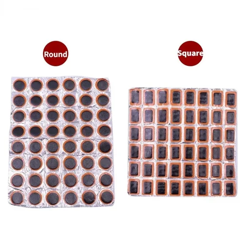 Imagen 2 del producto Parche para neumáticos de bicicleta, 48 Uds., 25mm, 35mm, pinchazo de neumáticos, reparación rápida, parche de protección para neumáticos, herramientas portátiles de reparación de neumáticos internos de bicicleta