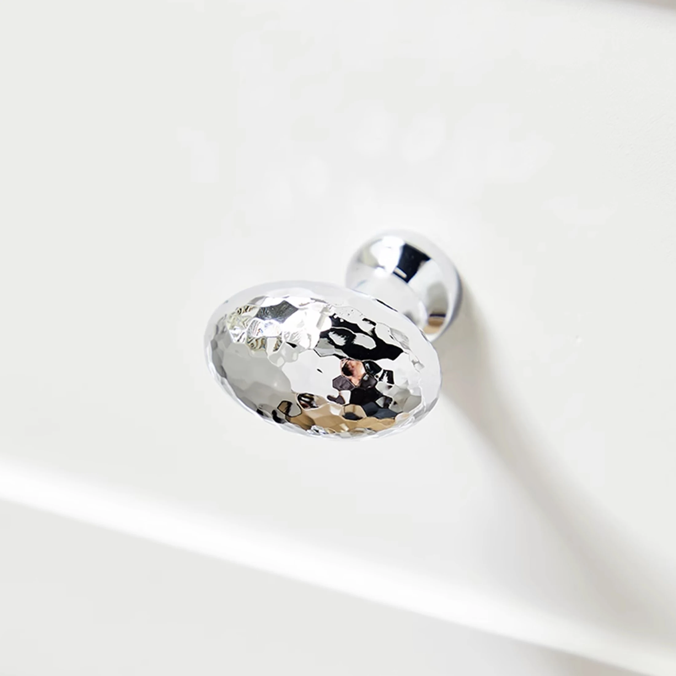 Bright Chrome Single Hole Cabinet Knobs and Handles Gold Drawer Knob Solid Brass Handmade Kitchen Accessories Furniture Hardware