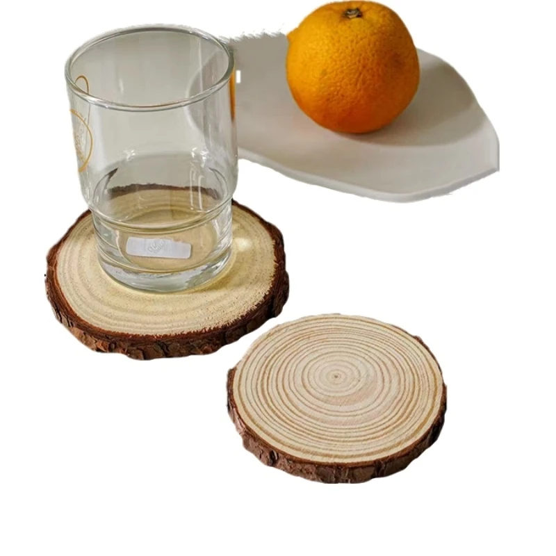

1pcs Wood Coasters Table Cup Mat Kitchen Mat Pad For Bar Cocktail Diameter(10-11cm) Height(1cm) Barware