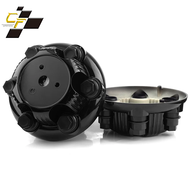 1pc 185.8mm/7.31in 87mm/3.3in Center Cap Cover Wheel Hub for #22837059 #15006331 #15067579 Vehicles Chrome/ High Gloss Black