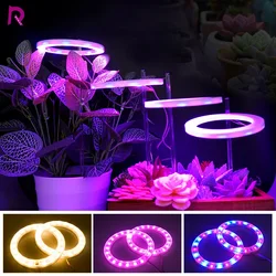 Led Grow Light Full Spectrum Angel Ring DC5V USB Phyto Led Lamp for Grow Tent Plants Flowers Greenhouse Seedlings Growth Lights