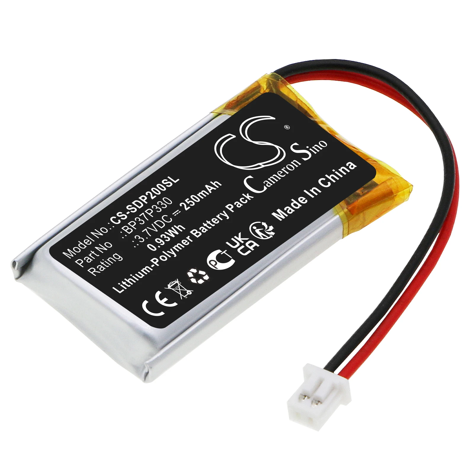 

Replacement Battery for Dogtra:BP37P330,202C,280C,282C,Dog Collar-250mAh