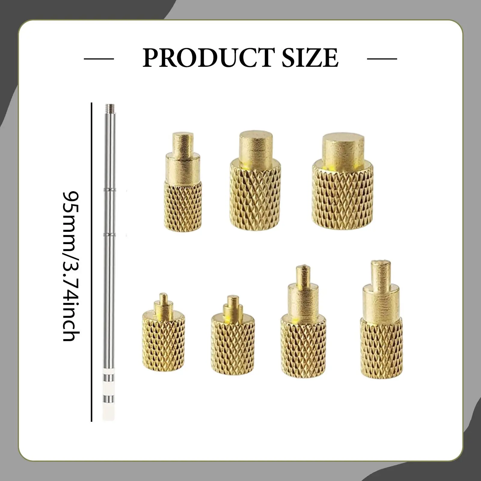 Heat Set Insert Tool Accessories Sturdy Components Insertion Tip Adapter Kit