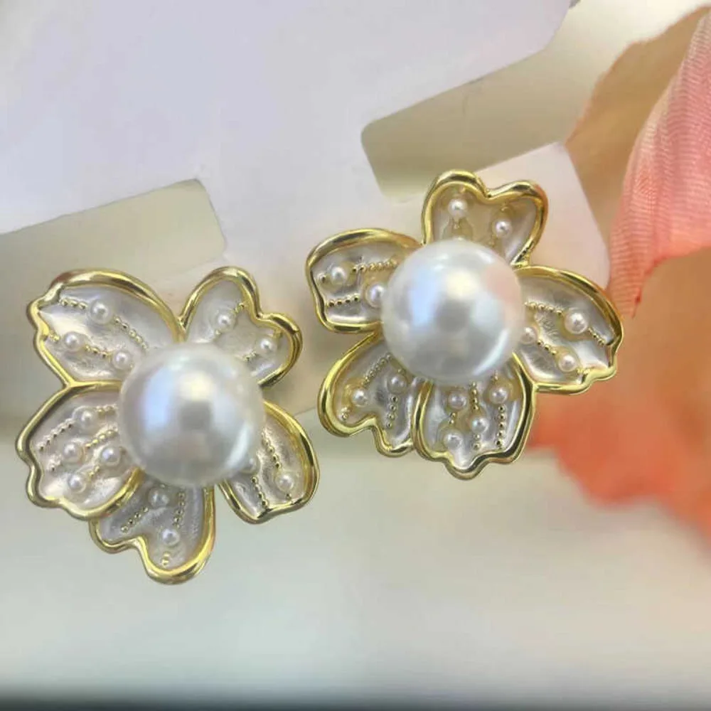 

6PCS S925 Sterling Silver Needle 18K Gold Wrapped Plated Brass Earring Settings Diy Jewelry Pearl Earrings Accessories