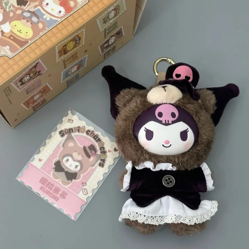

Genuine Sanrio V1 V2 V3 British Afternoon Tea Series Blind Box Vinyl Face Plush Doll Pendant Keychain Christmas Gifts