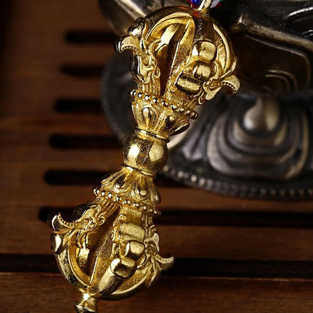 

Retro Copper Vajra Pestle Pendant Bag Hanging Ornament Keychain Necklace Making Charm Decorative Vajra Craft