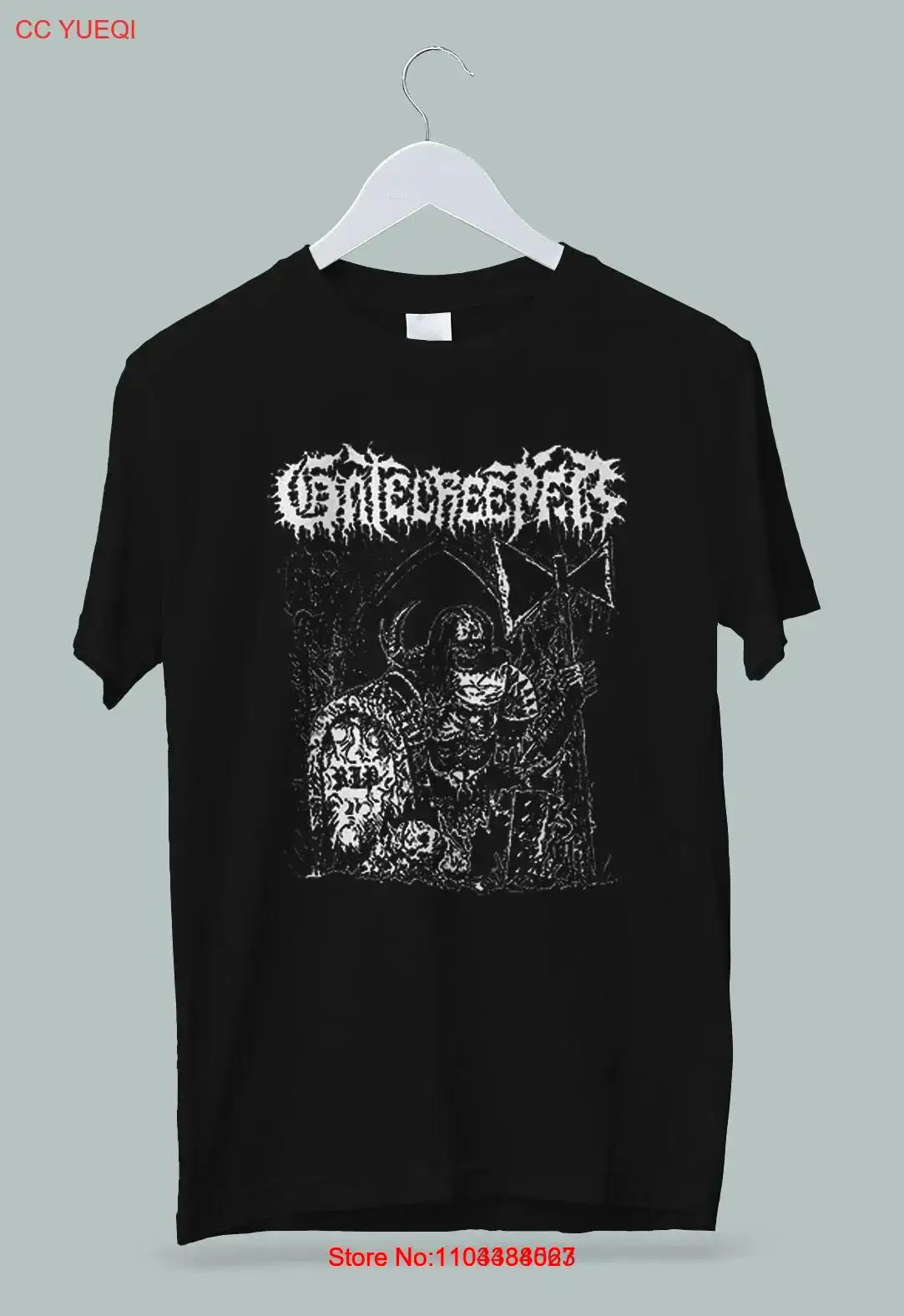 Gatecreeper American Death Metal Band Axe Bearer Knight T Shirt S 2XL long or short sleeves