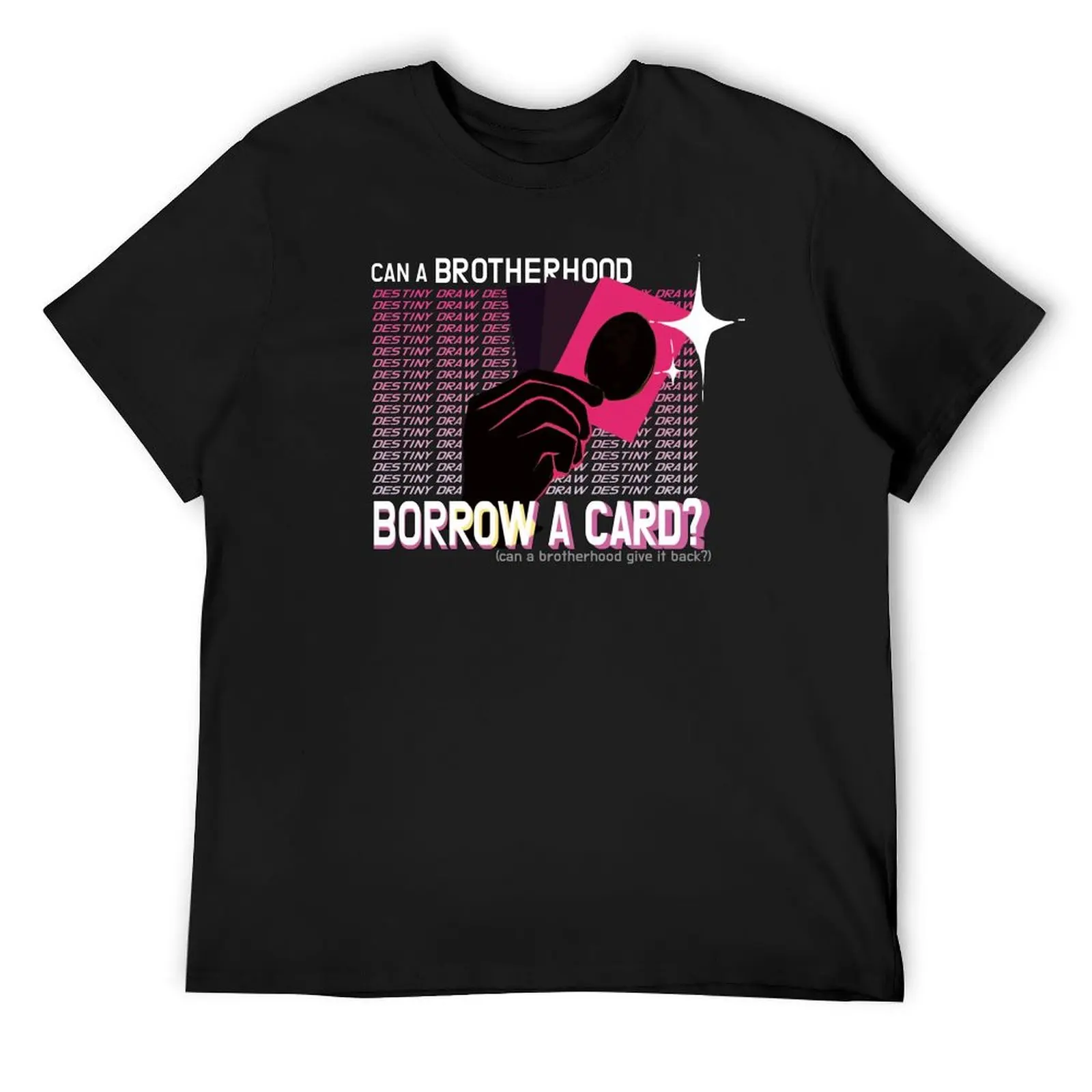 

Can a Brotherhood Borrow a Card T-Shirt plus sizes anime oversized graphic tee tops mens plain t shirts