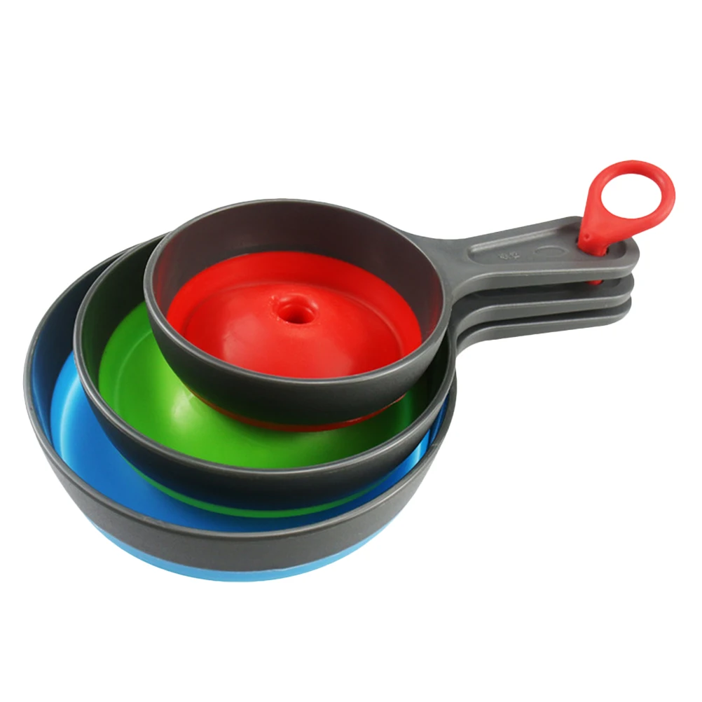 

3pcs Telescopic Folding Funnel Set Wide Mouth Kitchen Filling Bottles Canning Spice Jars Oil Vinegar Cruets Storage