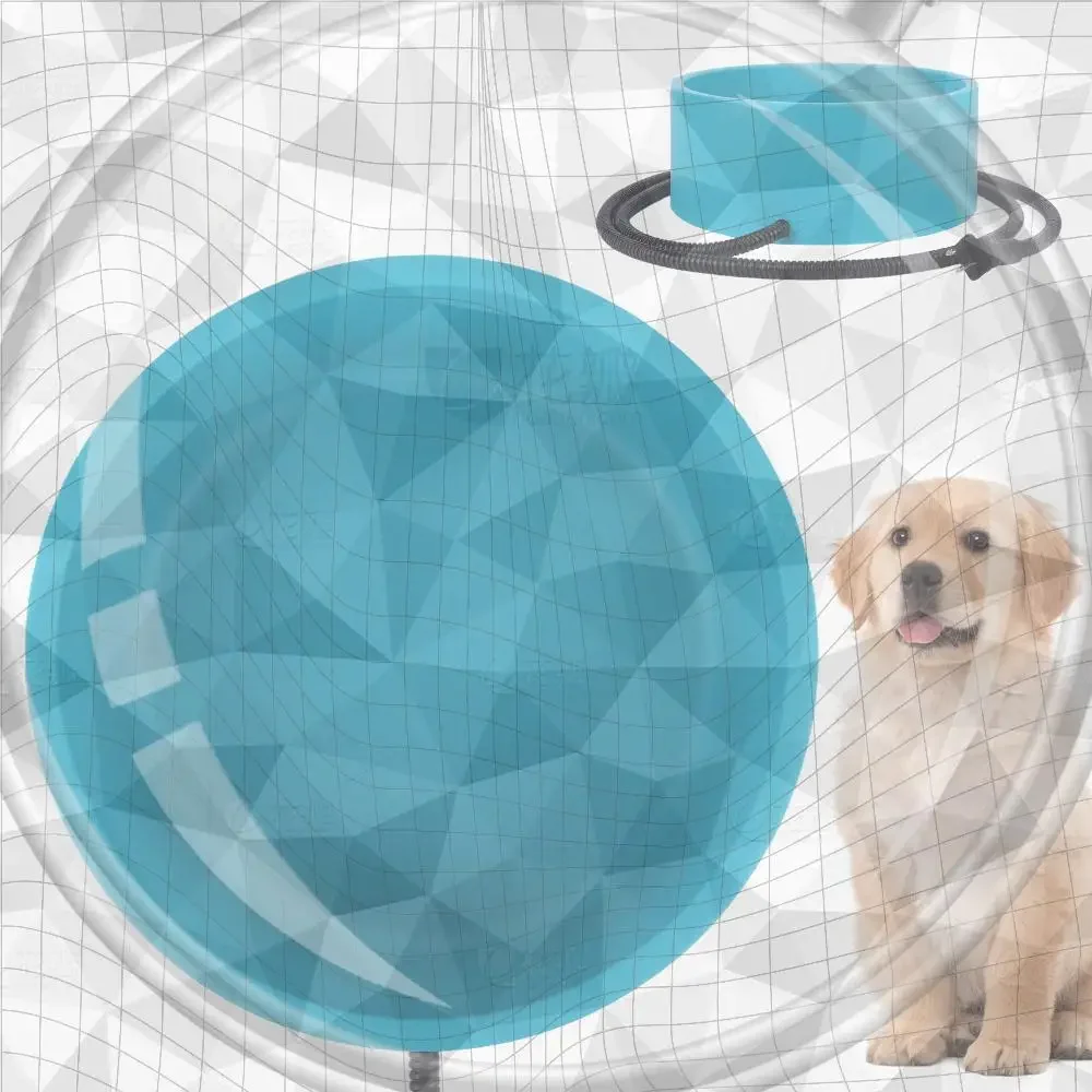 

Подогреваемая миска для воды для животных 108 унций, уличная термомиска для собак, морозостойкая миска для кошек, кроликов, кур, уток, белок