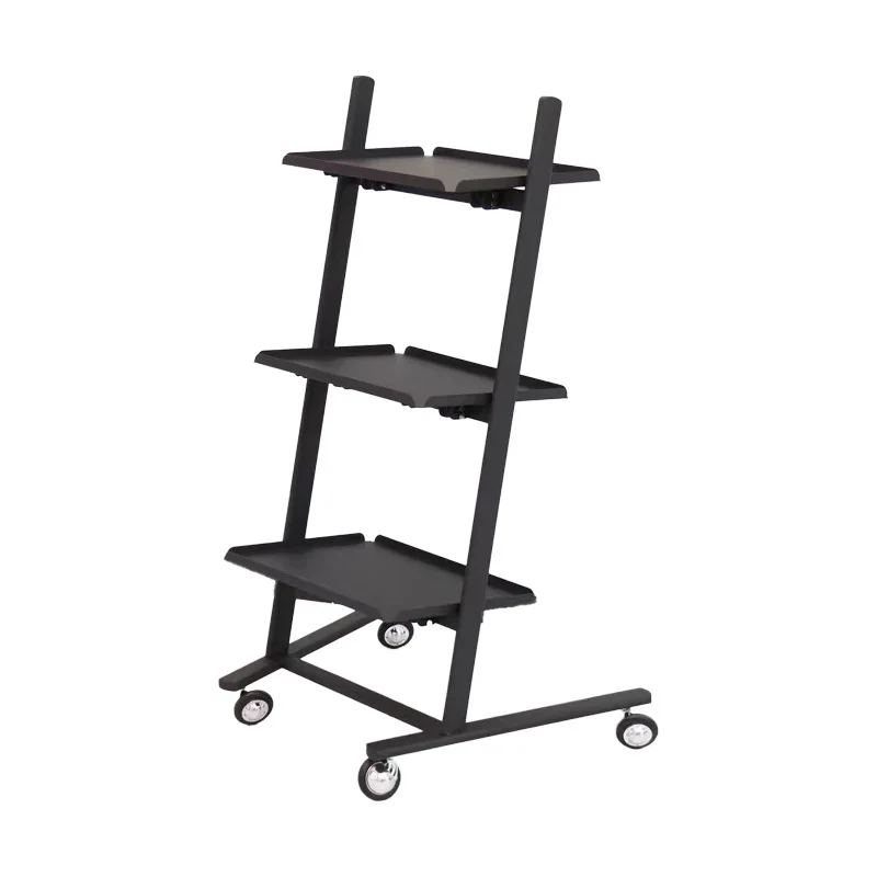 

Stainless steel cart beauty salon trolley rack hair salon tools foldable cart manufacturers wholesale