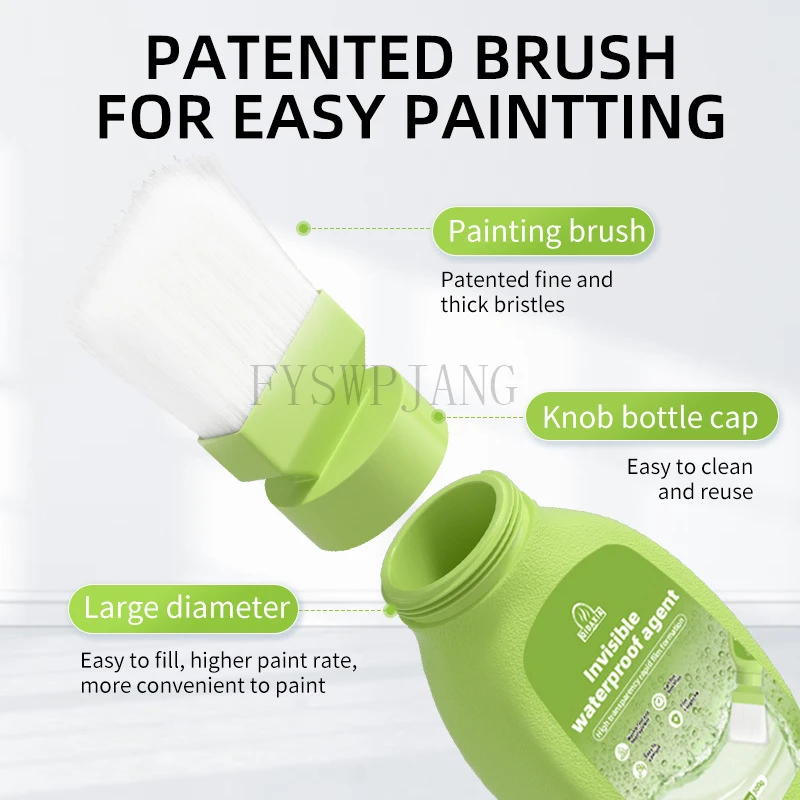 300g Transparent Waterproof Glue Bathroom No Demolition Leak Repair Coating Crack Sealing Waterproof Agent for Indoor Use