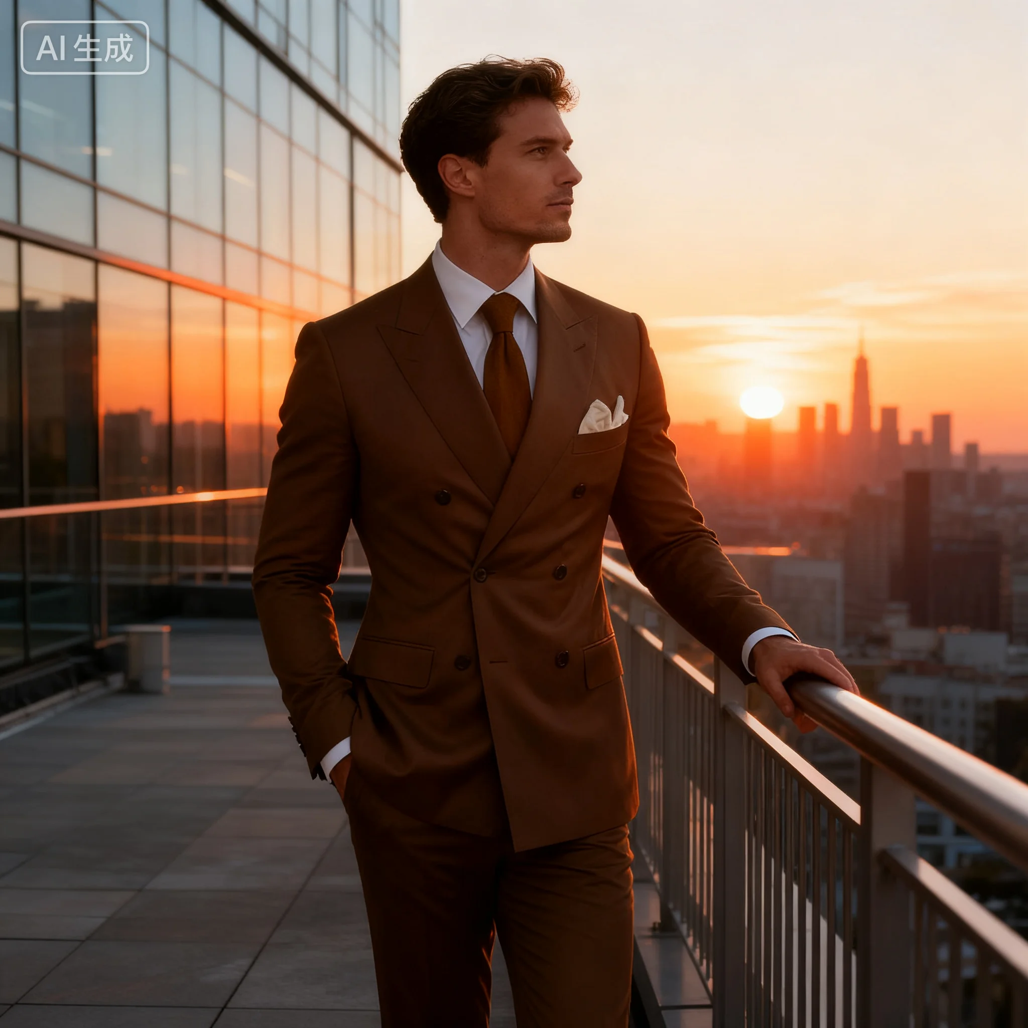 

Men's Peak Lapel Blazer And Pants Set Formal Business Tuxedo Wedding Groom Monochromatic New Fashion 2 Piece Suit