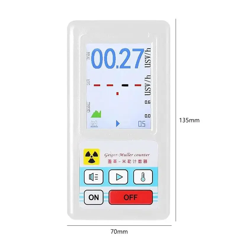 Counter Nuclear Electromagnetic Radiation Detector Personal Dosimeter X-ray Beta Gamma Detector LCD Radioactive Tester