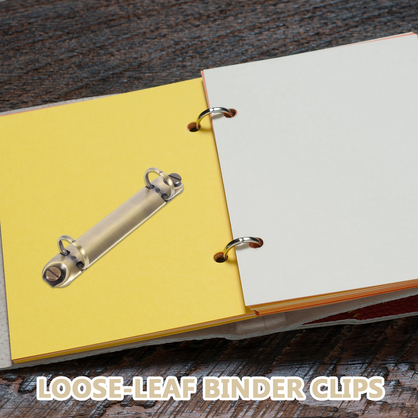 A7 2 Ring Metal Binder Spines Stylish and Portable DIY Organizer for Loose Leaf Notebooks and Planners Metal Binder Rings
