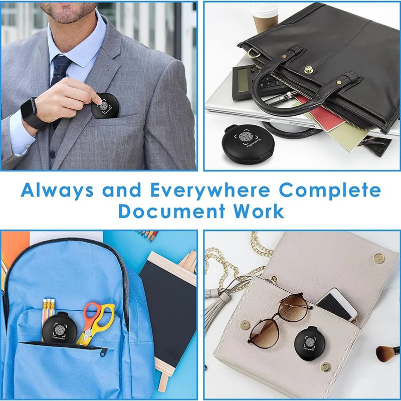 AP-Fingerprint Ink Pad No-Wash Quick-Drying Portable Quick-Drying Ink Pad Red 1 Piece Plastic