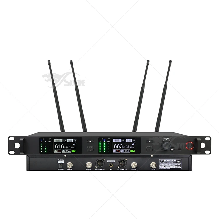 

ATX400+ Dual Headset two channel True Diversity Wireless Microphones Far Distance Mic